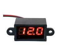 0.28" DC 3.5-30V Mini Digital LED Voltmeter with Reverse Polarity Protection, Waterproof, Dustproof, Drop Resistant for Measuring the Car Voltage (Red)