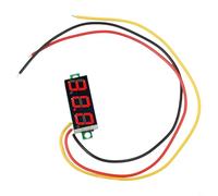 0.28" LED Digital DC Voltmeter, 0-100V 3-Wire with Reverse Polarity Protection, for Automotive, Motorcycle & Battery (RED)