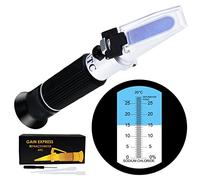 0-28% Salinity Refractometer ATC Salt Water Brine 0-280 PPT of NaCl, 0.2% Division Measuring Sodium Chloride in Food Salt Seawater Soy Sauce