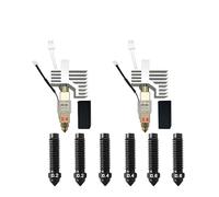 0.2MM 0.4MM 0.6MM 0.8MM Hardened Steel Nozzle Compatible with Centauri Carbon Printing Hot End Kit 3D Printer Accessories(J)