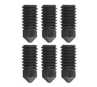 0.2mm 3D Printer Nozzle 6 Pcs Hardened Steel Extruder Nozzle Replacement for Bambu H2D High Temperature Proof Interior Leakage Proof for 3D Printing