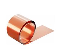 0.2mm Thick Copper Foil Roll - 1M Length, 50mm to 70mm Widths, Copper Sheet Strip for Scientific Research(0.2x55x1000mm)