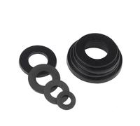 0.3/0.5/0.8mm Black/White Plastic Gasket Nylon Ultra-thin Washer Flat Ring Seal Washer M2 M2.5 M3 M4 M5 M6 M8 M10(Black,M3X8X0.8_100PCS)