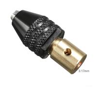 0.3-3.4mm Small Electronic Drill Bit Collet Mini Chuck Tool Set Fixture Clamp with Aluminum Brass Construction for Precision Power Tools(3.175MM)