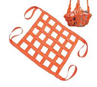 0.3-3.5T Cargo Lifting Net - Cargo Sling Lifting Net, Cargo Sling Net, Flat Polyester Sling Hoisting Nets, Construction/Port Square Polyester Lifting Net Bag(4 X 4M/Mesh 15cm/Load 2.5t)
