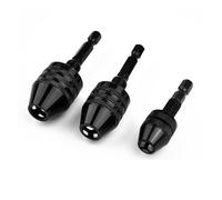 0.3-8mm Keyless Drill Chuck Self-Tighten Electric Drill Bits Collet Fixture Tools 1/4 Inch Hex Shank Quick Change Converter (Color : 0.3-6.5mm)