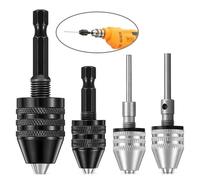 0.3-8mm Keyless Drill Self-Tightening Electric Drill Chuck Adapter Collet Fixture 1/4"Hex Shank Quick Change Converter (Color : 0.3-3.4mm 3mm)