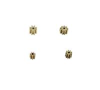 0.3 Modulus 7T 9T Gear Pinion 0.4M 8T 9T Teeth Metal Copper Brass Gear Fit electronic starter 1mm Shaft DIY RC Toy Drone ICXLPMC(0.4M-8T)