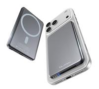 [0.3" Ultra Slim] [Alloy-Made] ULiXWH for Magsafe Portable Charger for iPhone, 2025 Upgrade 5000mAh Fast Charging Magnetic Power Bank, Wireless Battery Pack for iPhone 16 15 Pro Max 14 13 12, Grey