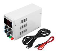 0-30V DC Power Supply, Knob Adjustable 0-30V 0-3A Regulated DC Power Source 3-digit LED Display, Input 220V (UK) with Cable, for DIY Electronics Testing