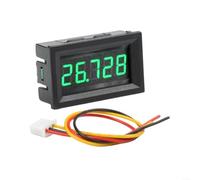 0-33V DC Digital Voltmeter with 5-Digit LED Display, High Sensitivity Voltage Tester Meter, 0.1mV Resolution, 2-Wire Connection, Reverse Protection for Industrial Lab Testing (Red)()