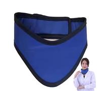 0.35/0.5mmpb Thyroid Collar Shield, Lead Apron X-Ray Thyroid Shield Collar, Dental Lab Thyroid Shield Collar, Lead Radiation Protection Lead Rubber Collar B-0.35mmpb