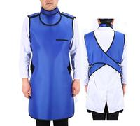 0.35mmPb / 0.5mmpb Lead Apron with Thyroid Shield Collar, X-Ray Lead Apron Lead Collar, X-ray Protective 2-Piece Set, Dental Laboratory CT Scan Room Lead Suits,0.5mmpb