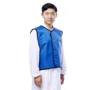 0.35mmPb/0.5mmPb leadapron vest,dental clinic half-body X-ray protective suit with thyroi3dcollarMedical radiation shield Medical clothing(0.35mmpb,65x60cm)