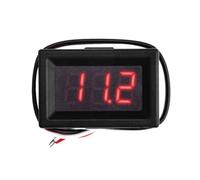 0.36 Inch Voltage Measurement Tool 3-Digit DC 0-100V Mini Voltage Meter LCD Display Small Voltage Gauge Motor Vehicle Tools (Red)