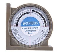0-360 Degrees Multifunctional Slope Inclinometer Angle Finder, ABS Digital Angle Meter with Transparent Cover, 0-360° Measuring Tool for Carpentry, Construction a