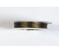 0.38mm x 10m Steel Beading Wire - Tiger Tail - Jewellery Craft Florist Findings Colour Choice (Camel)