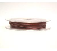 0.38mm x 10m Steel Beading Wire - Tiger Tail - Jewellery Craft Florist Findings Colour Choice (Fire Brick)