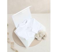 0-3m Born In 2026 All In One & Beanie Bunny Small Gift Box WHITE