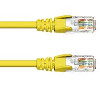 0.3M CAT.6 UTP PATCH CABLE - YELLOW