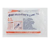 (0.3ml) BD Micro-Fine All Sizes - Pack of 10