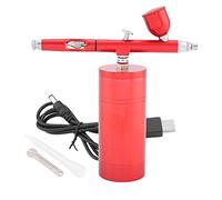 0.3mm Air Compressor Spray Airbrush Set Capacity, Portable and Lightweight - Double Action Trigger, Aluminium Material, for Model Making and Cake Decoration