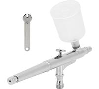 0.3mm Airbrush Set for Makeup and Model Coloring, Copper Spray Gun with Embedded Nozzle, 20ml Tank, Includes Wrench and Manual for Nail Art Tattoo Painting DIY Cake