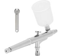 0.3mm Airbrush Set for Makeup, Model Painting and Art, Professional Spray Gun with Embedded Nozzle, Copper Material Airbrush Kit for Nail Art, Tattoos, DIY Cake Decorating, Include Fashion Book