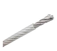 0.4/0.5/0.6/0.8/1.0/1.2/1.5/2/2.5/3/4/5/6/8/10/12MM Diameter 304 Stainless Steel Wire Rope with Clear PVC Plastic Coating for Garden Climbing Plants, Picture Hanging,Clothe(5M 10 to 12MM 7X19)