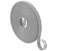 0.4 in x 32 Ft Gray Hook and Loop Cable Ties Cable Management Straps Double-Sided Self-Gripping Strips Wire Organizer, Cut to Length, Reusable Cord Wrap Fasteners Tape for Home Office Data Center