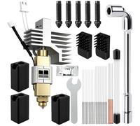 0.4 mm Ceramic Hotend for Centauri Carbon/Centauri Print Head Extruder Kit with Silicone Case, Silicone Brush, 0.2/0.4/0.6 mm Nozzles, Cleaning Needle, Wrench, Thermal Paste