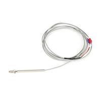 0-400 Degree Screw Probe WRET-02 M6 Threaded E Type Thermocouple Temperature Sensor 1Pcs(E Type 1m)