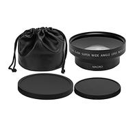 0.43x Universal Wide Angle Macro Conversion Lens, Metal, 62mm Filter Diameter - Durable Alloy Construction, Enhanced Depth of Field, Ideal for Cameras