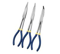 0/45/90 Degree Ergonomic Extended Long Nose Pliers Straight Bent Tip Equipment Hand Tool with Ergonomic Handle Electronics Repair Pliers
