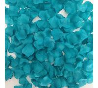 0.45 Pound Turquoise Rose Petals for Wedding, 2500 Pcs Teal Silk Rose Petals for Romantic Night for Her Set,2.3''Teal Turquoise Blue Artificial Fake Flower Pedals,Faux Flower Pedals for Decorations