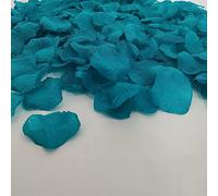 0.45 Pound Turquoise Rose Petals for Wedding, 2500 Pcs Teal Silk Rose Petals for Romantic Night for Her Set,2.3''Teal Turquoise Blue Artificial Fake Flower Pedals,Faux Flower Pedals for Decorations