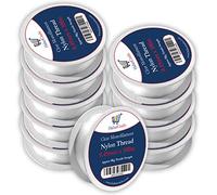 0.45mm Clear Nylon Thread Invisible String Non Stretch Clear Fishing Wire Transparent Plastic Sewing Thread For Hanging Decorations Craft Party Balloon Arch Beading & Jewellery Making - Approx Tensile Strength 9kg (0.45mm x 100m - 10 Spools)
