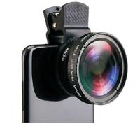 0.45x Wide Angle Lens for Mobile Phone, Clip on Zoom Camera Lense 15X Macro, Muti Functions Telephoto Micros Lens for Enhanced Mobile Photos (Black)