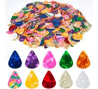 0.46mm 1000Piece Guitar Picks,Guitar Sampler Plectrums Celluloid Guitar Pick Acoustic Plectrum for Acoustic Guitar, Electric Guitar, Bass