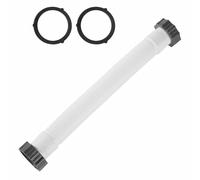 0.4m / 1.31ft White Swimming Pool Hose, Pump Hose Flexible Water Hose Compatible with Intex Brand Filtration Equipment for Lawn Irrigation Garden Water Circulation Systems