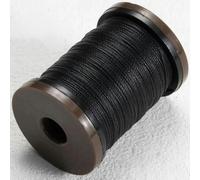 0.4mm 0.5mm 0.6mm Waxed Polyester Thread Cord Bracelet Wax Coated Twist String for Jewelry Making String Making Leather Sewing-07 Black-0.6mm