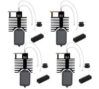 0.4mm Ceramic Hotend for Snapmaker U1, High Temperature Extruder Print Head Replacement Kit with Hardened Steel Nozzle, Silicone Cover & Anti-Leak Pad - Compatible with Snapmaker U1 3D Printer-4Pcs