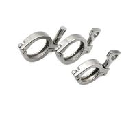 0.5" 0.75" 1" 1.5" 2" 2.5" 3" 4" 5" Tri Clamp SUS 304 Stainless Steel Pipe Fitting for Home Brewing Beer(5pc,Clamp 34mm)