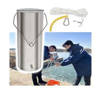0.5/1/2/3/4/5 L Water Sampler Thicken 304 Stainless Steel Kit River & Lake Surface Sampler Taking Water Sample Collection in The Field Rivers Lakes Reservoirs(0.5L-10X16cm)