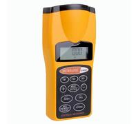 0.5-18M Distance Meter, LED Backlit Display Laser Ultrasonic Rangefinder, Handheld Distance Meter Device for Rooms, Factories, Warehouses