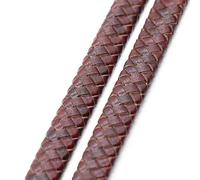 0.5/1meter Vintage Black Brown Real Genuine Leather Cords 8mm 10mm 12mm Flat Leather Cord For Bracelet Jewelry Making Findings