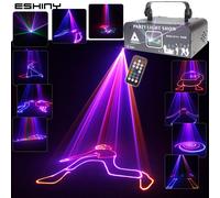0.5-2W RGB Laser Animation Light Disco DJ Projector Beam Lines Stage Scan DMX Dance Bar Party Effect Decoration Show G21RD2 0.5W Remote