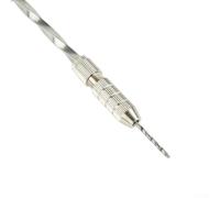 0.5-3 mm -Automatic Hand Drill Set with 10-Piece Blue Lengthening Drill Bits for Wood, Plastic, Rubber & Model Making - Aluminium(Set A)