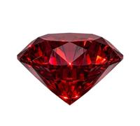 0.5-4 Carat Ruby Loose Stone Round Cut Lab Cultured Red Corundum VVS Clarity Gemstone for Ring, Pendant, Earrings, Jewelry Making and Gift, 4ct, Gemstone, Ruby