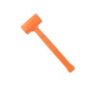 0.5-4LB Dead Blow Mallet Orange Soft Silent Rubber Hammer Install Multifunctional Wood Flooring No Elasticity for Woodworking(Orange-1.5 LB)